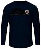 Chicago Bearsメンズ長袖合成Stormシャツネイビーブルービッグ＆トールサイズ 4X