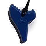 1 X Shark Tooth Teething Necklace by Zen Rocks - a Stylish New Twist to Teething - Lapis [並行輸入品]