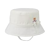 MIKIHOUSE(ミキハウスベビー)爽やかダンガリー帽子〈ＳＳ-Ｓ(40cm-48cm)〉 SS,白