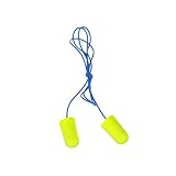 3M E-A-Rsoft Yellow Neons Corded Earplugs Large, Hearing Conservation 311-1251 in Poly Bag Large Size by 3M