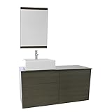Iotti tn1734時間容器シンク浴室洗面化粧台壁マウントミラー付き含ま 47" Iotti TN1746 1