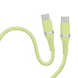 HIDISC USB ケーブル Type-C to Type-C (C to C ケーブル） やわらかで絡みにくい 1m ピスタチオグリーン PD100W対応 超急速充電 HD-STCC100W1GN