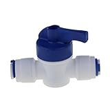 Lovoski 　インライン　タップ　 1/4 インチ　外径　 ボール　バルブ　 クイック　コネクト　スイッチ　浄水器用
