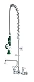Krowne 17-109WL Royal Series 8" Center Wall Mount Pre-rinse with Add-on Faucet, 12" Spout, Low Lead 