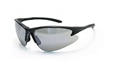SAS Safety 540-0603 DB2 Eyewear with Polybag, Mirror Lens/Black Frame by SAS Safety
