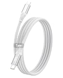TOMSING USB Type Cケーブル PD対応 240W/5A タイプc ケーブル 急速充電 【1.5m 高耐久ナイロン 断線防止】 type-c for iPhone 15/16/Matebook/iPad/Xperia/iPad/MacBook Pro/Galaxy S25/その他 Android 等機器対応 映像出力不可（ホワイト，1.5m）