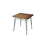 ブラウン／ダイニングテーブル テーブル ブラックスチール ヴィンテージ 75cm ブラウン ブラック パイン