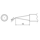 白光:FX-838用こて先 BL型 T20-BL 000056087289