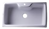 Alfiブランドab3520di 35 " drop-in SingleボウルキッチンシンクGranite Composite 35" AB3520DI-W 1