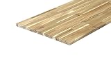 WOODPRO 棚板 厚み1.8cm 奥行45cm 長さ160cm アカシア 集成材 厚18ｍｍ×板幅(奥行)450ｍｍ×長さ1600ｍｍ 無塗装 棚 板材 オーダー 重さ約7.1kg 受注生産