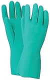 Magid RSF18T Comfort Flex 18 Mil Flock-Lined Diamond Grip Nitrile Gloves Large [並行輸入品]