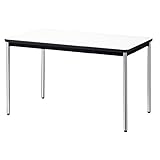 プラス　会議テーブル　YB2　メッキ脚　天板ホワイト YB-S425N WS/P