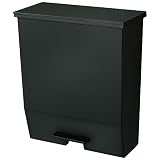 ペダルオープンワイド 45L ブラック ゴミ箱 おしゃれ ダストボックス ふた付き 【モノギャラリー限定分別シール付き】