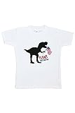 カスタムパーティーShop Kids恐竜4th of July Tシャツ カラー: レッド
