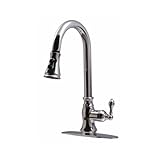 Ultra UF12100 Single Handle Chrome Kitchen Faucet with Pull-Down Spout by Ultra