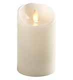 NII 5 Mirage SD Flameless Pillar w/ Programmable Timer, Cream by Northern International