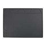 Tuloka 360x260mm シリコン製作業用マット 溶接用パッド 絶縁 断熱 高温熱風に耐える 無毒 電子製品・携帯・パーソコン分解修理用ツール