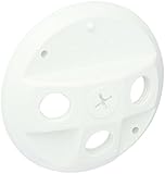 RAB Lighting C4TW Polycarbonate Weatherproof Round Cover with 4 Holes, 4-1/2 inch Diameter, White [並