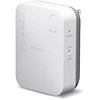BUFFALO WiFi 無線LAN 中継機 WEX-733DHP/N 11ac 433+300Mbps コンセント直挿しモデル 簡易パッケージ【iPhoneX/iPhoneXSシリーズ メーカー動作確認済み】