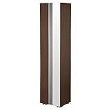 日本製 靴箱 シューズボックス 転倒防止金具付 ミラー付き 下駄箱 〔ミラー付・幅45cm〕 ダークブラウン