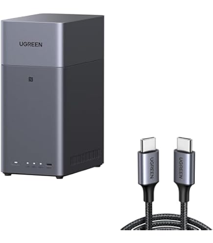 2月購入　極美品　UGREEN NASync DH2300 HDD2TB×2 Amazon.co.jp: UGREEN NASync DH2300 2ベイNASバンドル、2M メッシュ