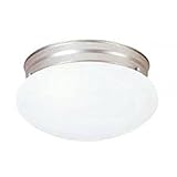 Livex Lighting 7003-91 Flush Mount with Opal Glass Shades, Brushed Nickel [並行輸入品]