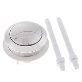 B Blesiya 円形　トイレボタン　ダブルボタン　便座用　フラッシュボタン　アクセサリー - 48mm