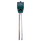 HDE 3-in-1 Gardening Hydroponic Tool - Plant & Flower Soil Water Light Meter for pH Acidity, Moistur