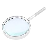 uxcell　拡大鏡　　精密部品チェック　小物検査　 5X　ハンディルーペ　リーディングルーペ　65mmレンズ