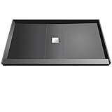タイルRedi USA wd4248 C-pvc Wonder Drain Single縁石シャワーでパンタイルableセンタートップ、42 " D x 48 " W