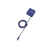 (まとめ)エレコム MPA-ACMCC154シリーズ1.5mBU MPA-ACMCC154BU〔×3セット〕
