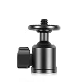 PULUZ ボールヘッド雲台 多機能自由雲台 メタル製ボール雲台 3/8’’ネジ穴 雲台ベース パノラマ雲台 ビデオ撮影/三脚・一脚/一眼レフ/アクションカメラに対応 (3/8’’ネジ穴)
