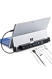 サンワダイレクト ドッキングステーション Surface Pro(第11世代) / Pro10 / Pro9 / Pro8 / Pro7 /Pro7 Plus/Pro X/Go 3 / Go 2 /Go専用 HDMI USB×3ポート 有線LAN PD100W 6in1 400-HUB039BK3