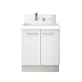 LIXIL(リクシル) INAX 洗面化粧台 K1シリーズ 間口600 両開きタイプ 凍結防止水抜き仕様 グロスホワイト K1N3-605SYN/YS2H