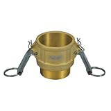 【カムロック】【20個セット】レバーカップリング オスネジ型カプラー（メス×オスネジ） ブロンズ製 11/2インチ 40A