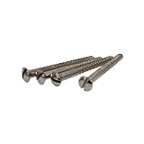 YJB PARTS ネックジョイントビス インチ(#8×1-3/4") 4pcs/set (マイナス頭, ニッケル)
