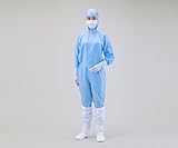 アズワン 無塵衣AS197C フード付 青 M /1-7865-02