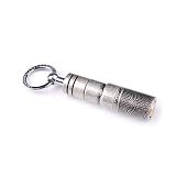 2 Size Cigar Punch Vintage Silver Zig-Zag Carving with Round Buckle [並行輸入品]