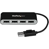 StarTech.com USBハブ/USB 2.0/USB-A - 4x USB-A/LAN/バスパワー/ブラック