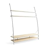 エア・リゾーム テレビ台 ハイタイプ テレビボード テレビラック 壁面 収納 ハイタイプテレビ台 WORCE(ウォルス) 150cm幅タイプ ホワイト×ナチュラル