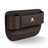 クラウン シート隙間収納 シートサイドポケット 車 サイド収納ボックス 220系 210系 200系 180系 170系 ドリンクホルダー 車内 収納ケース 小物入れ付き 小物収納（助手席用/1個，ブラウン）