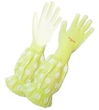 ユニワールド ガーデンヴェール フリル袖付き手袋 マスカット Lサイズ 5335