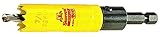 Starrett ADCH0078 Professional HSS Bi-Metal Dual Pitched Hole Saw with Arbor, 7/8", 22 mm Diameter [