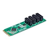 StarTech.com M.2 SATAアダプターカード／4ポート／M.2 PCIe 3.0 - SATA HDD/SSD／ASM1064／Windows macOS Linux／M.2 NVMe SATA増設 4P-SATA-M2-ADAPTER