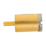 TOOGOO ダイヤモンド穴鋸タイルセラミックガラススレート磁器大理石ドリルビット金色、40mm