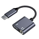 Type C ヘッドフォン アダプター - USB C - 3.5mm オーディオ ドングル、2-in-1 オーディオ ケーブル | USB Type C - 3.5mmアダプター、充電およびオーディオコンバーター、電話やラップトップ用の便利なUSB Cオーディオアダプター