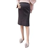 Jocolate(ジョコレート) マタニティ スカート 膝丈 タイトスカート ニット 秋冬 ウエストゴム オフィス フォーマル マタニティウェア 妊婦服 産前産後