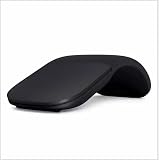 ワイヤレスマウス 折りたたみ式 ワイヤレスマウスBluetooth アークタッチマウス スリムでポータブルなワイヤレス アーク光学式マウス 静音　パソコン/ノートパソコンに対応 ご自宅/オフィス/出張に (ブラック)