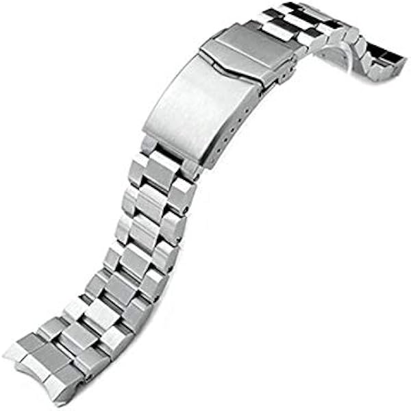 Amazon.co.jp: 20mm メタル時計バンド ステンレス ヘクサッド