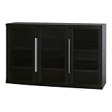 小島工芸 日本製 組立不要 健康仕様のFフォースター 中がしっかりつまった丈夫な棚板 高さ74cm 開戸タイプ A4ファイル収納 マルチボード C3B-120A ウェンジ [幅120.3cm 奥行36.5cm] 6150723